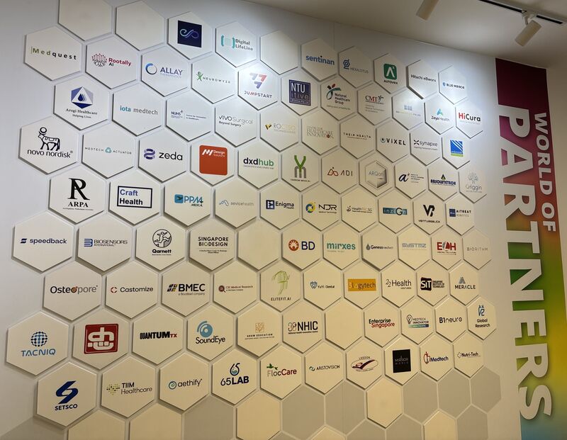 The ALICE innovation partner wall, including Sentinan.
